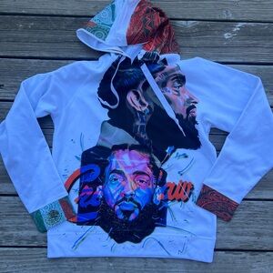 Nipsey Hussle Hoodie size Small with Mexican Flag Detail